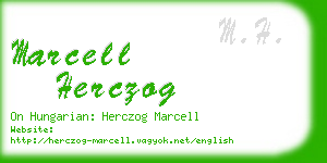 marcell herczog business card